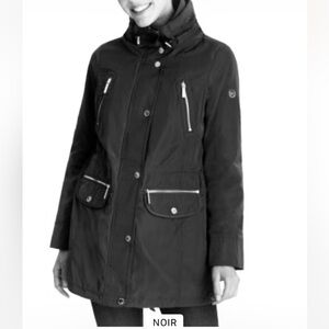 EUC Mk Michael kors raincoat hoodie jacket Black XXS black